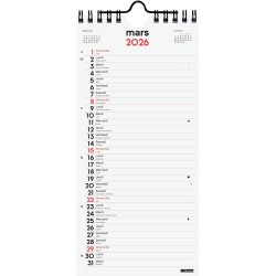 Finocam – Calendrier mural 2026 1 Mois par page Janvier – Décembre 2026 (12 mois) | Calendrier 2026 pour noter | Planificateur m