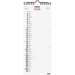 Finocam – Calendrier mural 2026 1 Mois par page Janvier – Décembre 2026 (12 mois) | Calendrier 2026 pour noter | Planificateur m