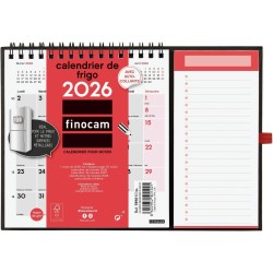Finocam – Calendrier magnétique 2026 1 Mois par page Janvier – Décembre 2026 (12 mois) | Calendrier 2026 pour noter | Planificat