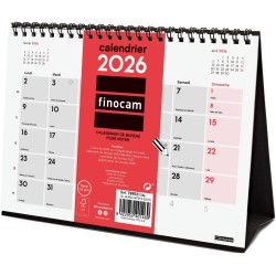 Finocam – Calendrier de bureau pour noter 2026 1 Mois par page Janvier – Décembre 2026 (12 mois) | Calendrier 2026 | Planificate