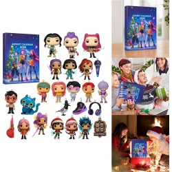 Calendrier de l'Avent KKPop 2025, Figurines Pop Collectibles, 24 Jours, Jouets et Accessoires, Décoration de Noël, 30x25x5 cm