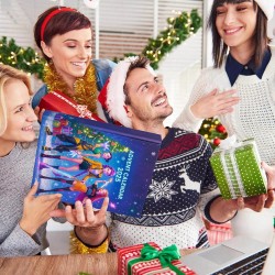 Calendrier de l'Avent KKPop 2025, Figurines Pop Collectibles, 24 Jours, Jouets et Accessoires, Décoration de Noël, 30x25x5 cm