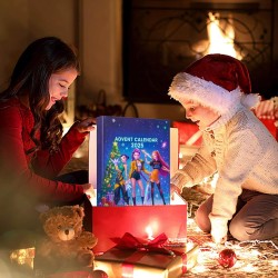 Calendrier de l'Avent KKPop 2025, Figurines Pop Collectibles, 24 Jours, Jouets et Accessoires, Décoration de Noël, 30x25x5 cm
