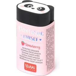 Legami GP0004 - Caoutchouc parfumé, Panda Pantastic, 1,7 x 5 cm, parfum fraise, gomme à effacer souple, effacement propre et pré