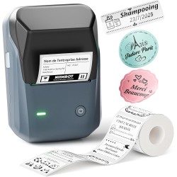NIIMBOT B1 Étiqueteuse Portable, Identification Automatique pour Larges Étiquettes Autocollante, Facile à Utiliser pour Le Burea