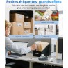 NIIMBOT B1 Étiqueteuse Portable, Identification Automatique pour Larges Étiquettes Autocollante, Facile à Utiliser pour Le Burea