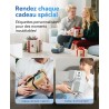 NIIMBOT B1 Étiqueteuse Portable, Identification Automatique pour Larges Étiquettes Autocollante, Facile à Utiliser pour Le Burea