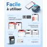 NIIMBOT B1 Étiqueteuse Portable, Identification Automatique pour Larges Étiquettes Autocollante, Facile à Utiliser pour Le Burea