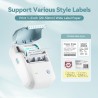 Niimbot b1 étiqueteuse avec 1 rouleau d'étiquettes, etiqueteuse autocollantes bleutooth imprimante thermique etiquette convient 