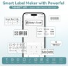 Niimbot b1 étiqueteuse avec 1 rouleau d'étiquettes, etiqueteuse autocollantes bleutooth imprimante thermique etiquette convient 