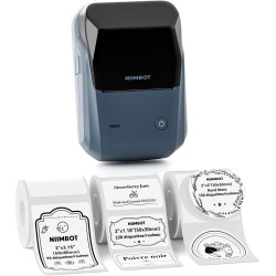 NIIMBOT B1 Etiqueteuse Autocollante, Imprimante d'étiquettes Thermiques pour Le Bureau, la Maison, l'entreprise, Machine à étiqu