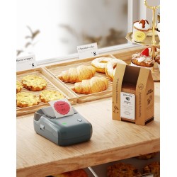 NIIMBOT B1 Etiqueteuse Autocollante, Imprimante d'étiquettes Thermiques pour Le Bureau, la Maison, l'entreprise, Machine à étiqu