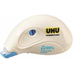 UHU Rollers correcteur mini - Ruban correcteur rapide, propre et précis, blanc, lot 4 de 6m x 5mm