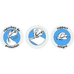 UHU Rollers correcteur compact - Ruban correcteur rapide, propre et précis, blanc, 10m x 5mm