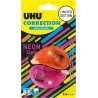 UHU Rollers correcteur néon mini - Ruban correcteur rapide, propre et précis, blanc, lot 2 de 6m x 5mm