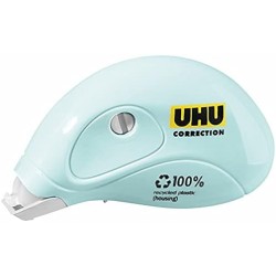 UHU Rollers correcteur pastel mini - Ruban correcteur rapide, propre et précis, blanc, lot 2 de 6m x 5mm