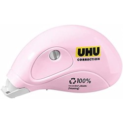 UHU Rollers correcteur pastel mini - Ruban correcteur rapide, propre et précis, blanc, lot 2 de 6m x 5mm
