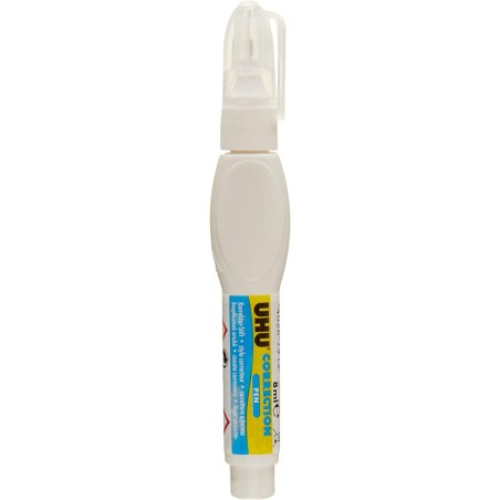 UHU Stylo correcteur - Stylo avec liquide de correction, précis, séchage rapide, blanc, 8ml