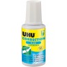 UHU Flacon correcteur - Flacon avec liquide de correction, précis, séchage rapide, blanc, 20ml