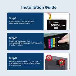 950XL 951XL Cartouches Compatible pour HP 950 951 XL Compatibles pour HP 950XL et 951XL pour Officejet Pro 8600 8610 8620 8615 8