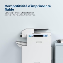 932XL 933XL Cartouches d'encre Remplacement pour HP 932 932 XL 933 XL pour HP OfficeJet 6600 7612 6700 7510 7110 7610 6100 (2 No