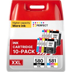 Cartouche PGI-580 CLI-581 XXL Remplacement Cartouche pour Canon 581 580 XXL pour TS705 TS705a TS6350 TS6350a TS6351 TS6351a TR82