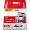 Cartouche PGI-580 CLI-581 XXL Remplacement Cartouche pour Canon 581 580 XXL pour TS705 TS705a TS6350 TS6350a TS6351 TS6351a TR82