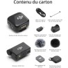 DJI Mic Mini (1 TX + 1 RX), Ultra-léger, Audio de Haute qualité, Annulation du Bruit, Limite Automatique, Microphone sans Fil po