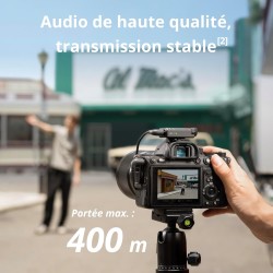 DJI Mic Mini (2 TX + 1 RX), Audio Riche en détails, Microphone Cravate sans Fil pour caméra/Android, vlog à 2 Personnes, Product