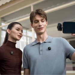 DJI Mic Mini (2 TX + 1 RX), Audio Riche en détails, Microphone Cravate sans Fil pour caméra/Android, vlog à 2 Personnes, Product
