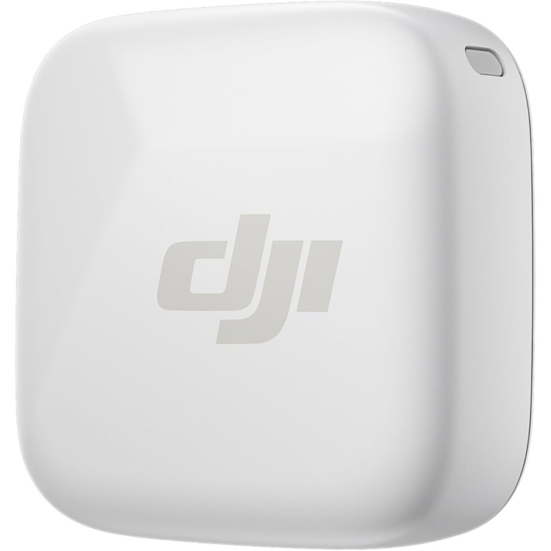 DJI Émetteur Mic Mini (Blanc Arctique), Ultra-léger, Audio de Haute qualité, OsmoAudio, Annulation du Bruit, Microphone sans Fil