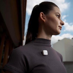 DJI Émetteur Mic Mini (Blanc Arctique), Ultra-léger, Audio de Haute qualité, OsmoAudio, Annulation du Bruit, Microphone sans Fil