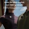 DJI Émetteur Mic Mini (Noir Absolu), Ultra-léger, Audio de Haute qualité, OsmoAudio, Annulation du Bruit, Microphone sans Fil po