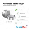 PoundMax® – Lot de 10 Piles Bouton alcalines AG13 LR44 1,5 V