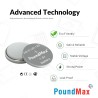 PoundMax Lot de 10 piles bouton alcalines AG10, LR54, 1,5 V