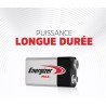 Energizer max 9v piles alcalines, lot de 2 e300115801 orange