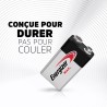 Energizer max 9v piles alcalines, lot de 2 e300115801 orange