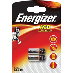 Energizer Lot de 2 piles alcalines A23 MN21 LRV08 GP23A 12V
