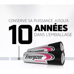 Energizer Advanced - Piles AAA (Lot de 24) Alcaline 1,5V - Haute Performance - Télécommandes, Jouets et Électroniques - Made in 