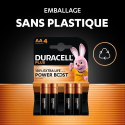 DURACELL Plus Piles AA & AAA (Pack combiné de 12xAA et 8xAAA) – Piles Alcalines 1,5 V – avec Actifs Power Boost – Emballage 0% P