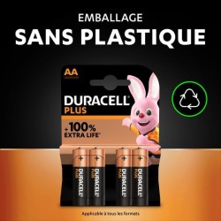 Piles AA & AAA Duracell Plus (Lot Combo par 24) - Alcalines 1,5V - Jusqu’à 100% Plus Longtemps - Idéales pour Les appareils du Q