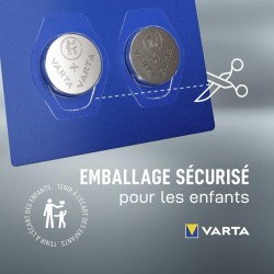 VARTA Piles Bouton CR1620, lot de 2, Lithium Coin, 3V, emballage sécurisé pour les enfants, pour petits appareils électroniques 