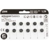 Amazon Basics Lot de 12 piles bouton alcalines LR44, 1,5 V, puissance longue durée, sans mercure