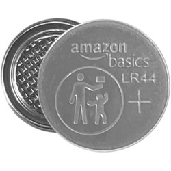 Amazon Basics Lot de 12 piles bouton alcalines LR44, 1,5 V, puissance longue durée, sans mercure