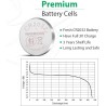 Warriors Pile CR2032 3V Lithium (x10) Pile Bouton Longue Durée pour Montres Télécommandes Clés Calculatrices Sécurité Enfant