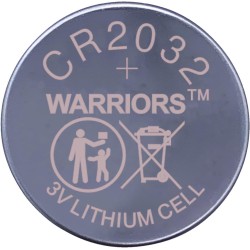 Warriors 5X Pile CR2032 3V Lithium Pile Bouton Longue Durée pour Montres Télécommandes Clés Calculatrices Sécurité Enfant