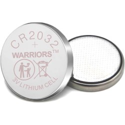 Warriors 5X Pile CR2032 3V Lithium Pile Bouton Longue Durée pour Montres Télécommandes Clés Calculatrices Sécurité Enfant