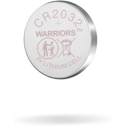 Warriors 5X Pile CR2032 3V Lithium Pile Bouton Longue Durée pour Montres Télécommandes Clés Calculatrices Sécurité Enfant