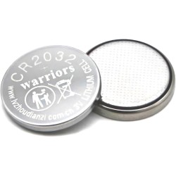 Warriors 20X Pile Piles 2032 CR2032 Bouton 3V, Capacité 240 mAh, Emballage à l'épreuve des Enfants, pour appareils Smart Home, c