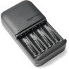Amazon Basics NiMH rechargeables batteries (4 AAA 800mAh + 4 AA 2000mAh) avec chargeur à 4 emplacements, prise européenne, lot d